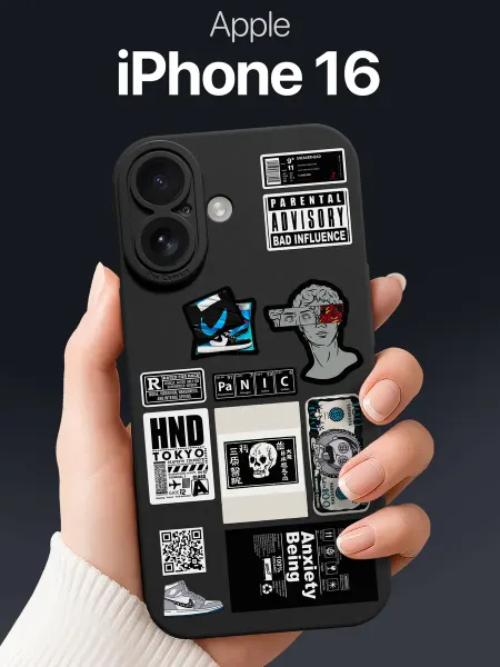 SCDesign Чехол на iPhone 16 с принтом