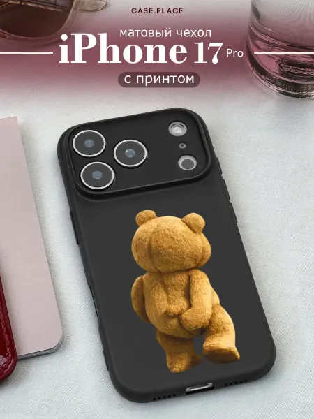 Case Place Чехол на iPhone 17 Pro с медведем