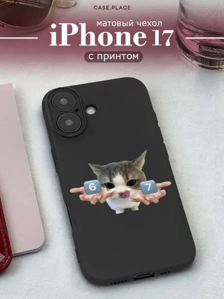 Case Place Матовый чехол на iPhone 17 прикольный