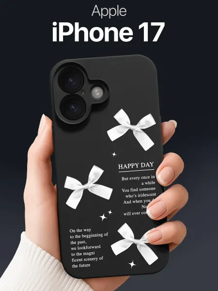 SCDesign Чехол на iPhone 17 с бантиками