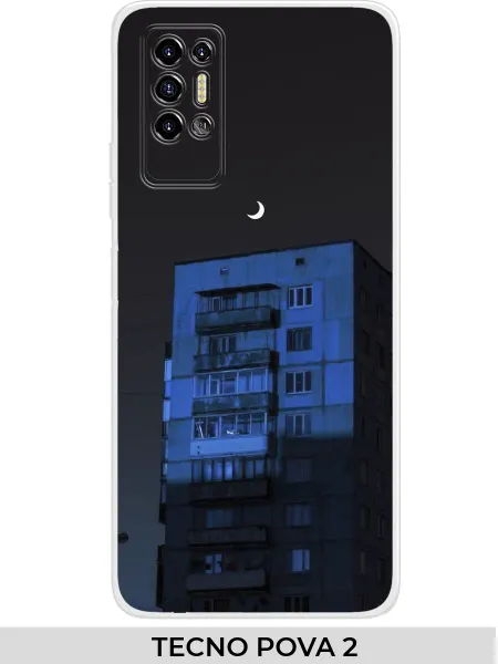 NOOTO Чехол на TECNO POVA 2 оранжевый