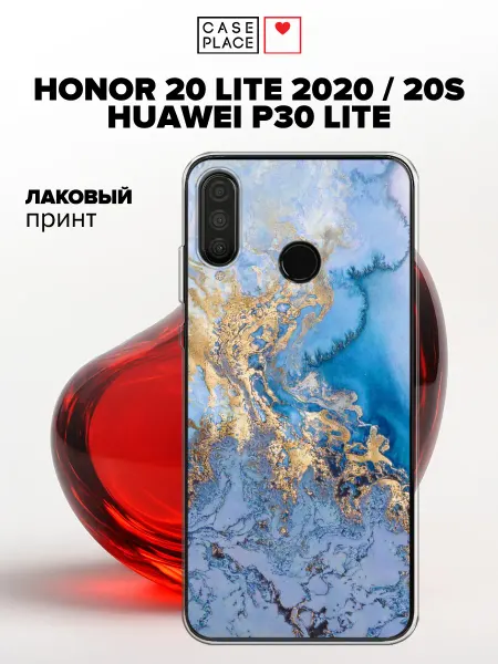 Case Place Чехол на Huawei P30 lite 20S 20 Lite 2020 мрамор