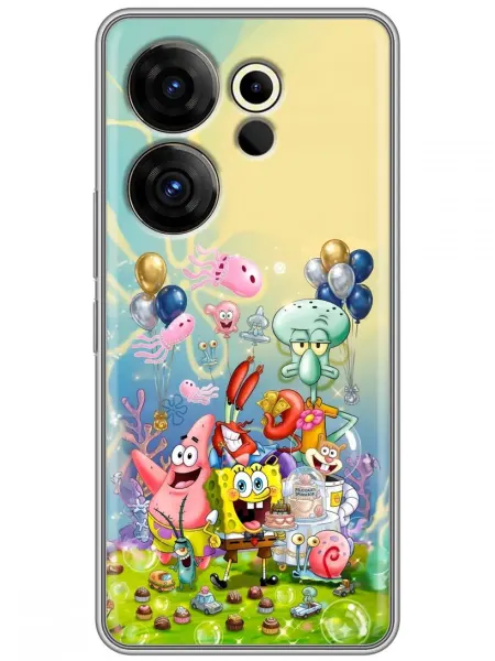 360skin Чехол на Tecno Camon 20 Premier Спанч Боб для мальчика