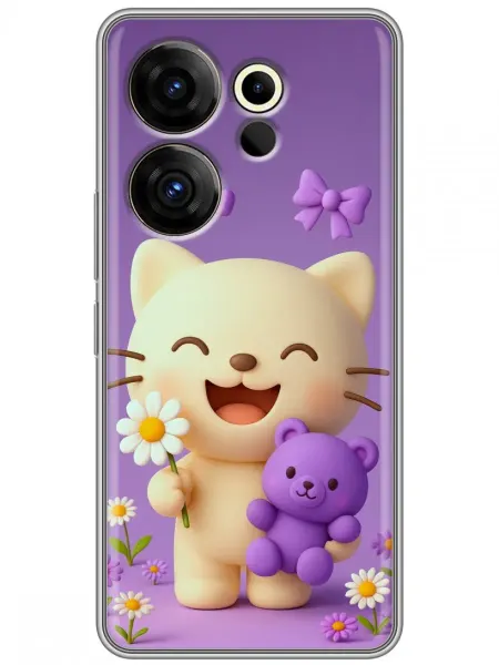 360skin Чехол на Tecno Camon 20 Premier котенок для девочек