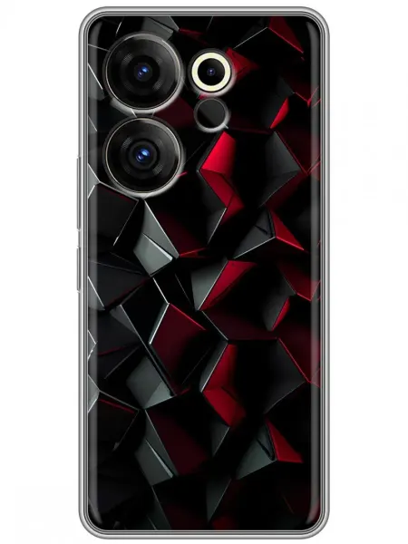 360skin Чехол на Tecno Camon 20 Premier Черный принт мужской