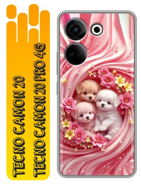 360skin Чехол на Tecno Camon 20, 20 Pro Котенок для девочки