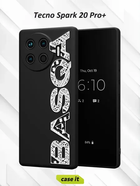 Case it Чехол на Tecno Spark 20 Pro +с принтом BASGA