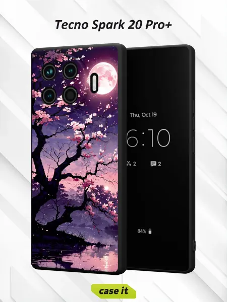 Case it Чехол на Tecno Spark 20 Pro +с принтом китайская слива