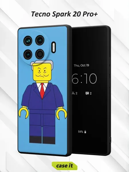 Case it Чехол на Tecno Spark 20 Pro +с принтом Лего