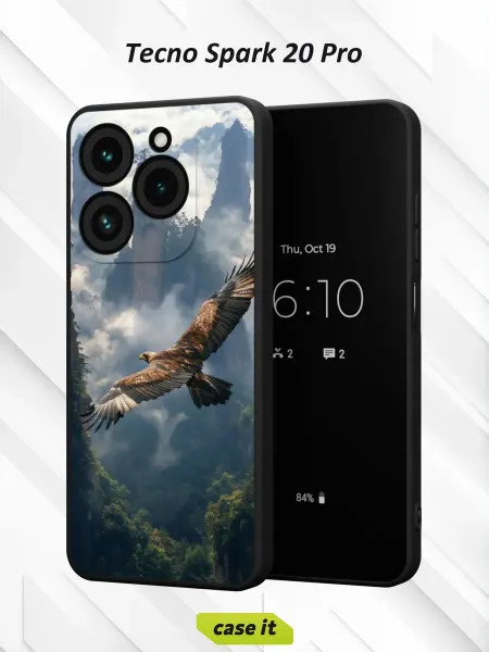 Case it Чехол на Tecno Spark 20 Proс принтом Парящий в небе