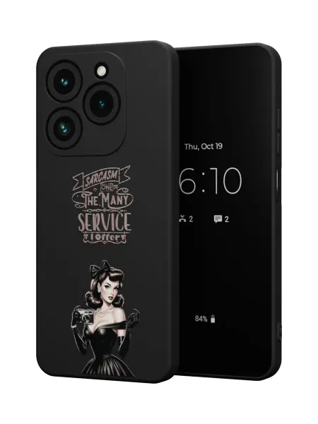 QuestCase Чехол на Tecno Spark 20 Pro с принтом Девушка