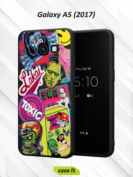 Case it Чехол на Samsung A5 2017с принтом Toxic mix