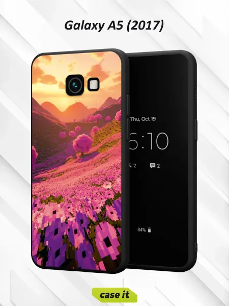Case it Чехол на Samsung A5 2017с принтом Пиксельные поля