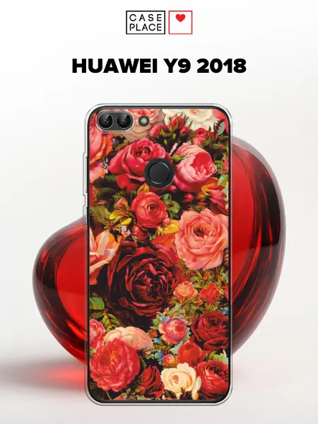 Case Place Чехол на Huawei Y9 2018 с цветочками