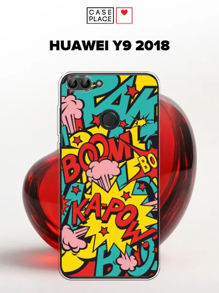 Huawei Чехол на Y9 2018 граффити