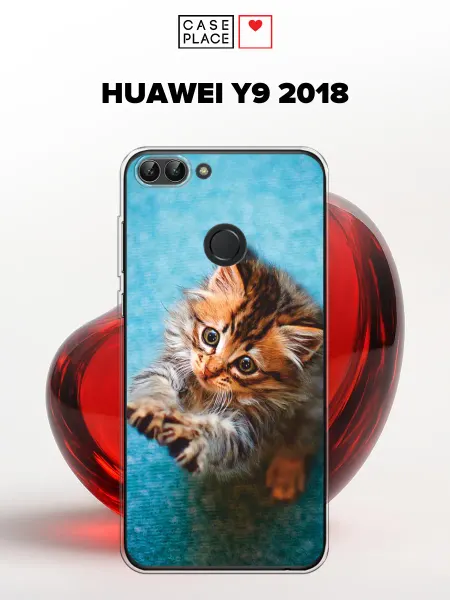 Huawei Чехол на Y9 2018 кот
