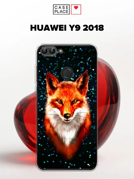 Huawei Чехол на Y9 2018 с лисой