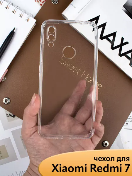 NIK accessories Чехол на Xiaomi Redmi 7 Redmi Y3 2019 прозрачный силиконовый