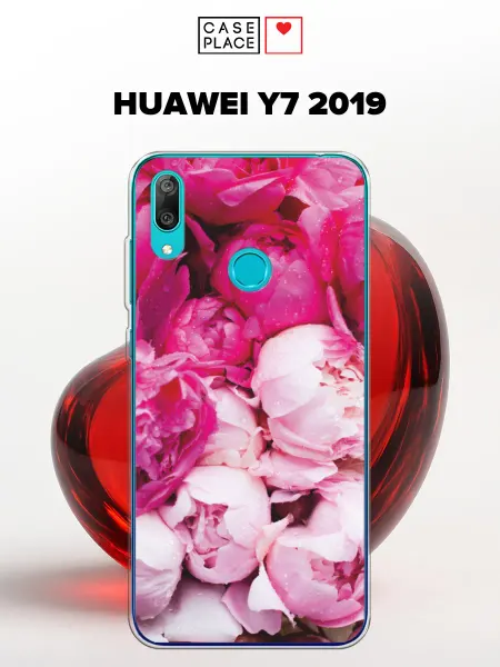 Case Place Чехол на Huawei Y7 2019 пионы