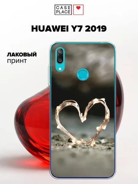 Case Place Чехол на Huawei Y7 2019 с сердечком