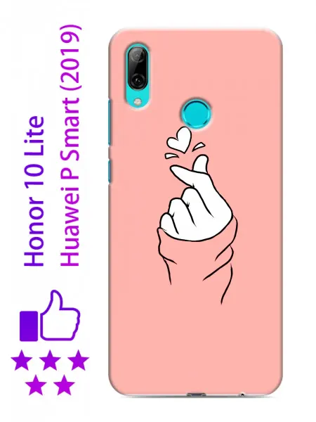 InThisCase Чехол на Huawei P Smart (2019) с принтом Сердечко