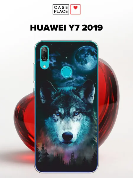Huawei Чехол на Y7 2019 волк