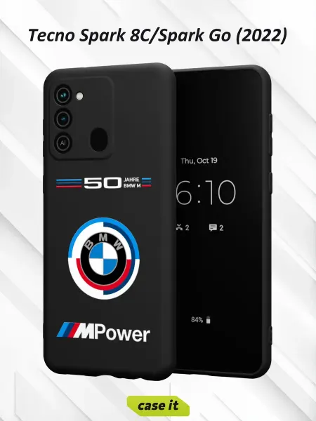 Case it Чехол на Tecno Spark 8C GO 2022 с принтом Motorsport BMW