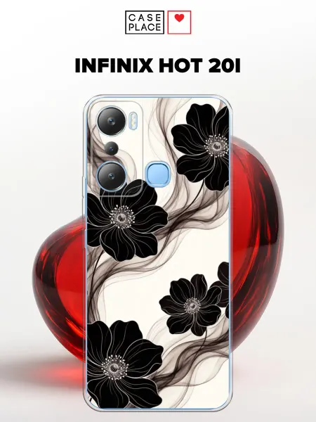Case Place Чехол на Infinix HOT 20i с цветочками