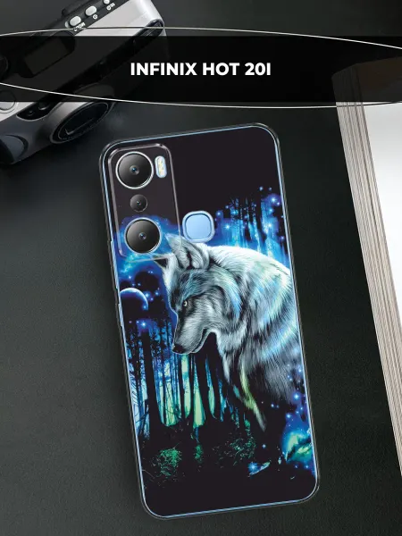 Infinix Чехол на HOT 20i волк