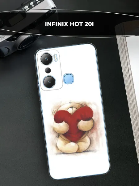 Infinix Чехол на HOT 20i с сердечком