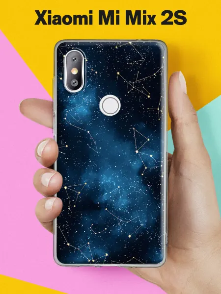Xiaomi Чехол на Mi Mix 2S с принтом Карта созвездий