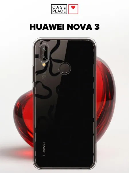Huawei Чехол на Nova 3 с бантиками