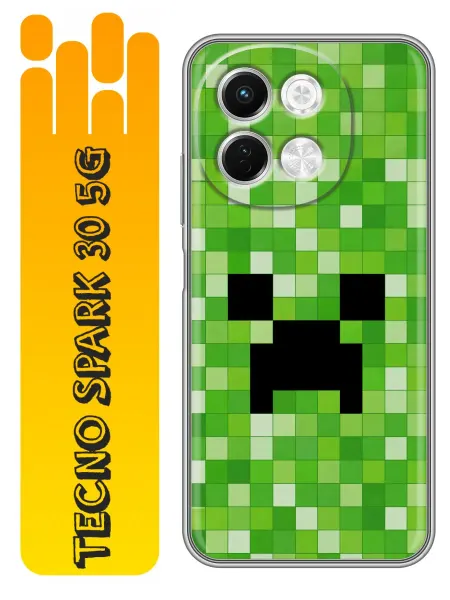 360skin Чехол на Tecno Spark 30 5G Minecraft Майнкрафт