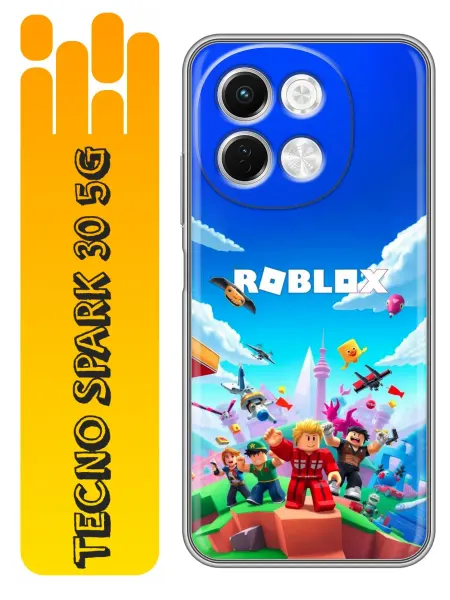 360skin Чехол на Tecno Spark 30 5G Roblox Роблокс