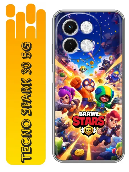 360skin Чехол на Tecno Spark 30 5G Броул Старс для мальчика