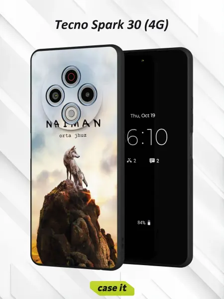 Case it Чехол на Tecno Spark 30 4Gс принтом NAIMAN