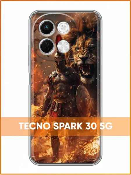 Case Face Чехол на Tecno Spark 30 5G с принтом Зайчики в шапках