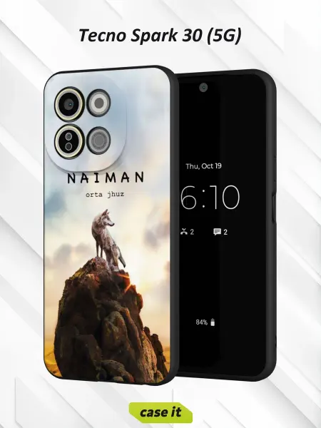 Case it Чехол на Tecno Spark 30 5Gс принтом NAIMAN