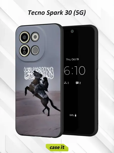 Case it Чехол на Tecno Spark 30 5Gс принтом всадник на коне