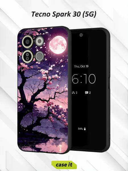 Case it Чехол на Tecno Spark 30 5Gс принтом китайская слива