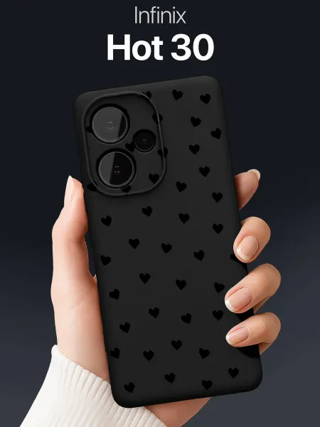 SCDesign Чехол с сердечками на Infinix Hot 30