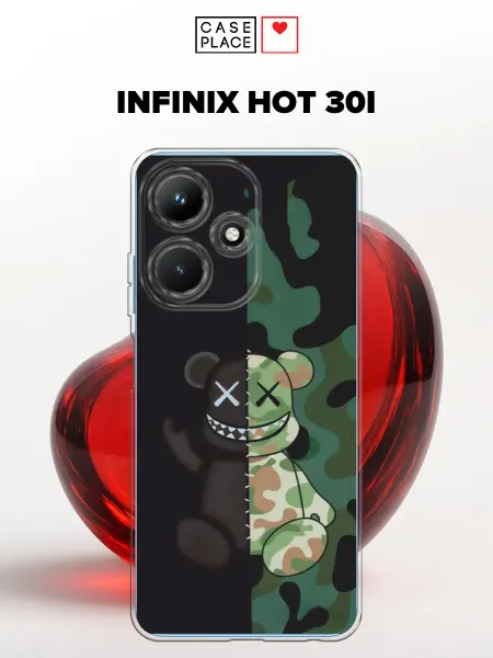 Case Place Чехол на Infinix Hot 30i с медведем