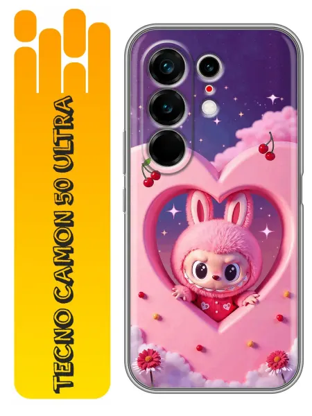 360skin Чехол на Tecno Camon 50 Ultra Labubu Лабубу (женский)