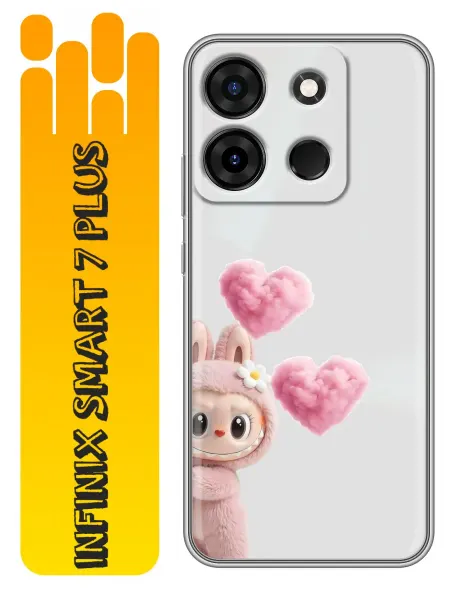 360skin Чехол на Infinix Smart 7 Plus Labubu Лабубу (женский)