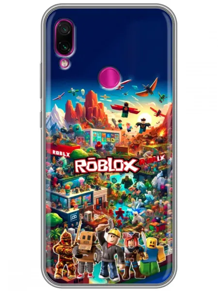 360skin Чехол на Xiaomi RedMi Note 7 Roblox Роблокс