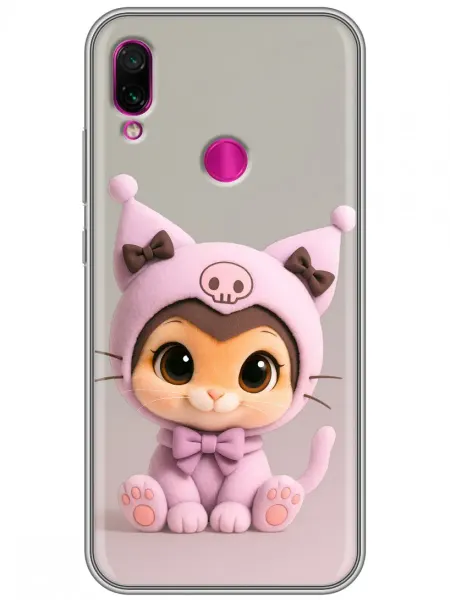 360skin Чехол на Xiaomi RedMi Note 7 Девочка с мишкой для девочек
