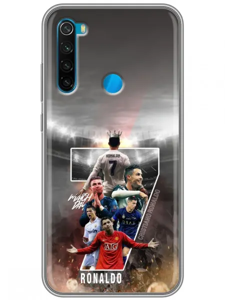360skin Чехол на Xiaomi RedMi Note 8 Криштиано Роналдо Ronaldo