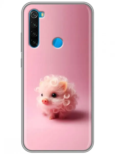 360skin Чехол на Xiaomi RedMi Note 8 свинка розовая