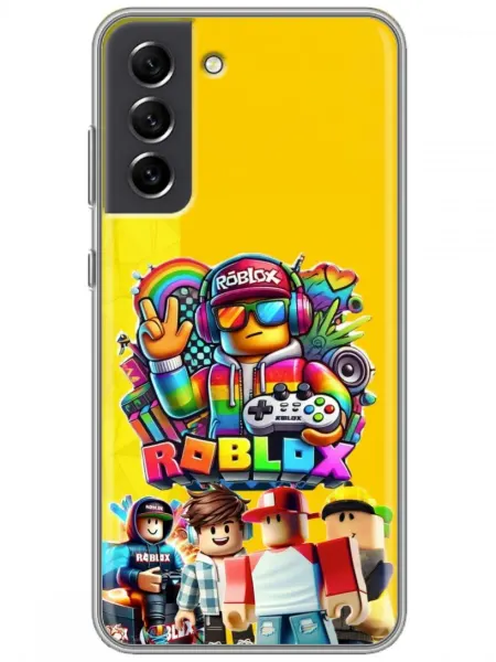 360skin Чехол на Samsung Galaxy S21 FE Roblox (для мальчика) Роблокс