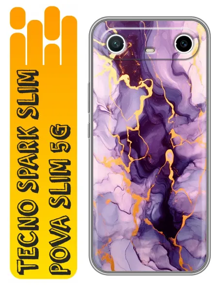 360skin Чехол на Tecno Spark Slim Мрамор (женский)